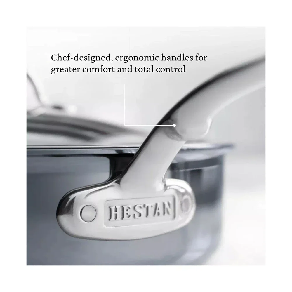 Hestan NanoBond Molecular Titanium 5 Qt Essential Pan With Lid - Made in Italy